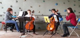 Un quatuor de musique de chambre
